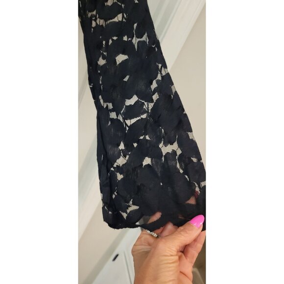 J. Valdi black lace swimsuit coverup eyelet New See through - Picture 15 of 16